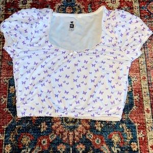 butterfly crop top